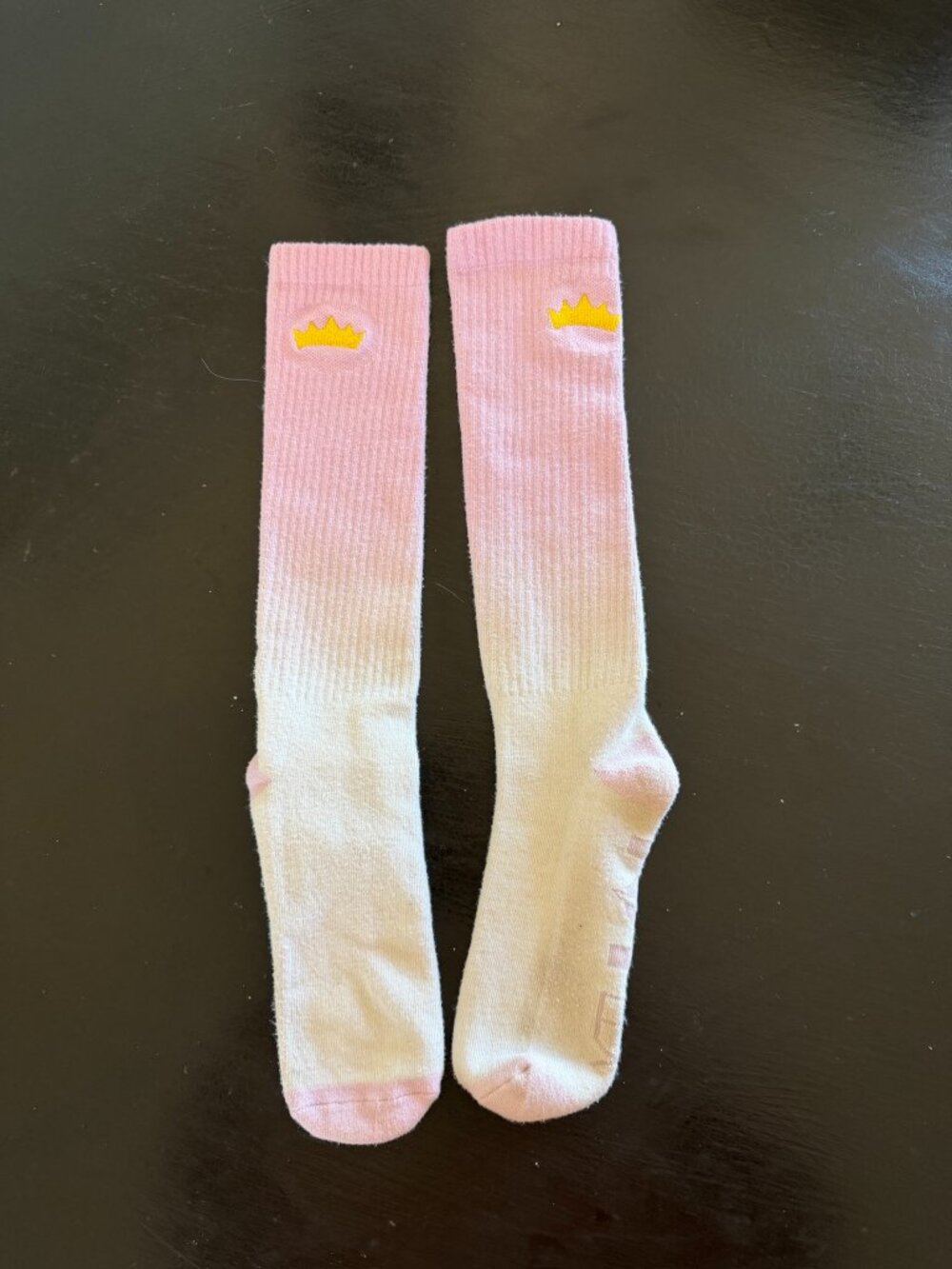 POPFLEX Pink Ombre Crown Crew Socks | Cozy Socks